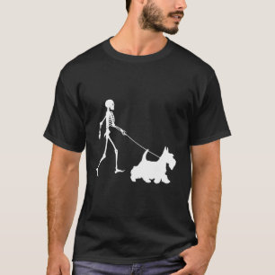 Camiseta Scottie Skull Halloween Scottish Terrier