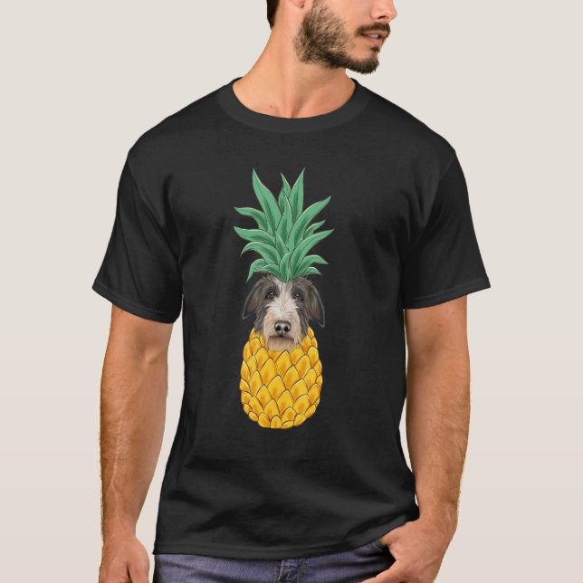 Camiseta Scottish Deerhound Pineapple Dog (Anverso)