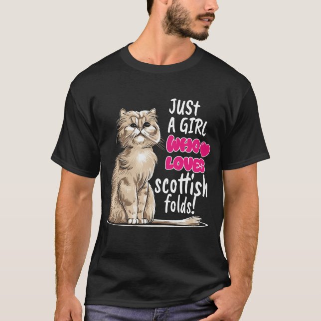 Camiseta Scottish Fold Cat (Anverso)