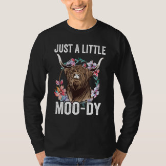 Camiseta Scottish Highland Cow  Fluffy Cow Just A Little Mo