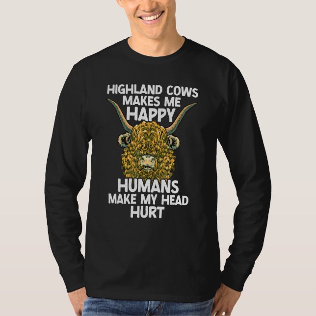 Camiseta Scottish Highland Cow Scotland  Highlander Cattle  (Anverso)