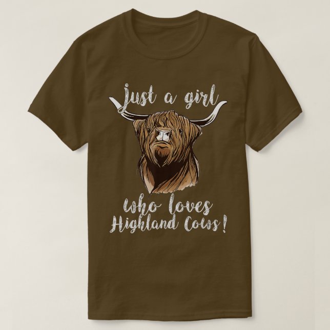 Camiseta Scottish highland Scotland cattle animal cow  - 1  (Diseño del anverso)