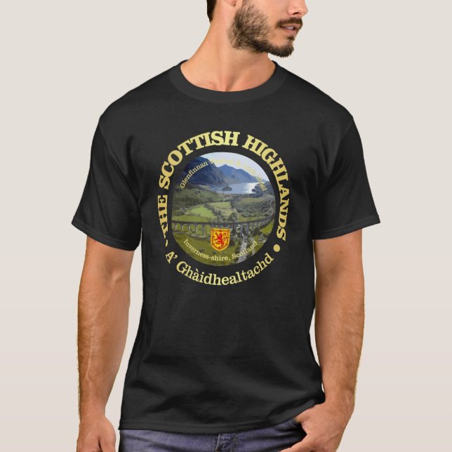 Camiseta Scottish Highlands retro funny (Anverso)
