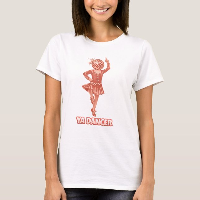 Camiseta Scottish humour funny ya dancer mirror ball (Anverso)