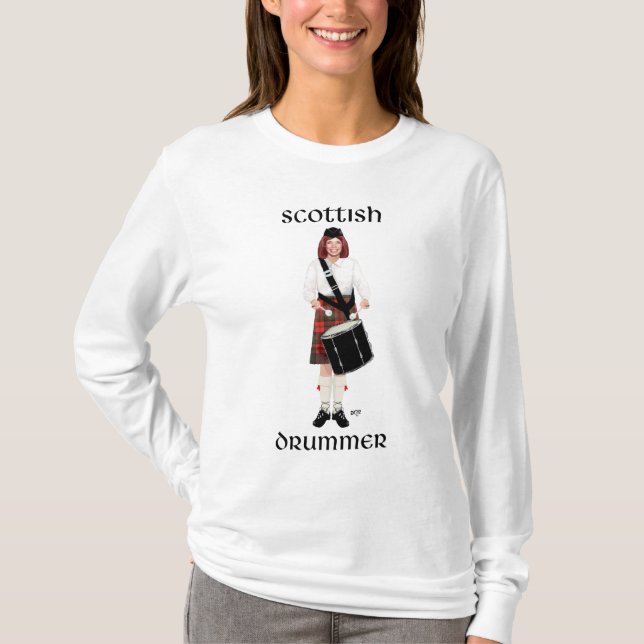 Camiseta Scottish Lassie - Tambor Tenor (Anverso)