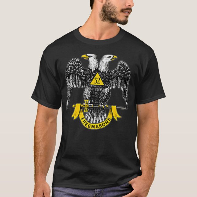 Camiseta Scottish Rite Eagle 32nd Degree - Freemason Gifts  (Anverso)