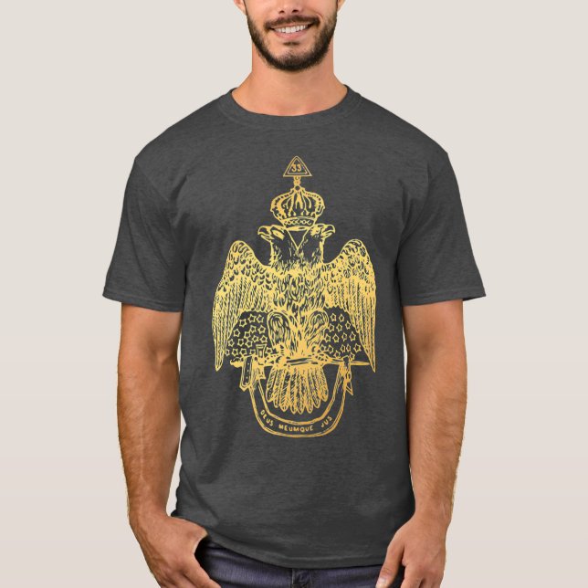 Camiseta Scottish Rite Eagle 33rd Degree  Freemason Gifts (Anverso)