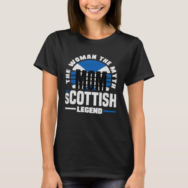 Camiseta Scottish Scotland Scottish Flag Mothers Day (Anverso)