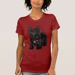 Camiseta Scottish Terrier and Bow
