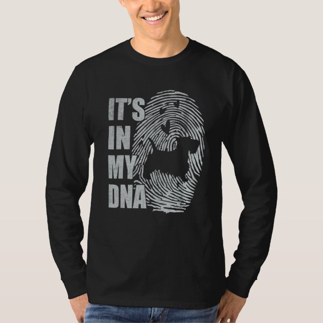 Camiseta Scottish Terrier DNA Dog Mom Dad Dog (Anverso)