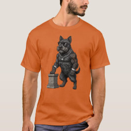 Camiseta Scottish Terrier Dog, muscular, tattooed, bodybuil