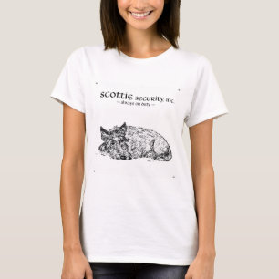 Camiseta Scottish Terrier siempre tiene One Eye Open