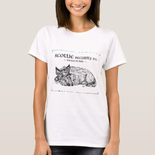 Camiseta Scottish Terrier siempre tiene One Eye Open
