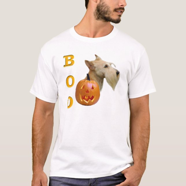 Camiseta Scottish Terrier (trigo) Boo (Anverso)