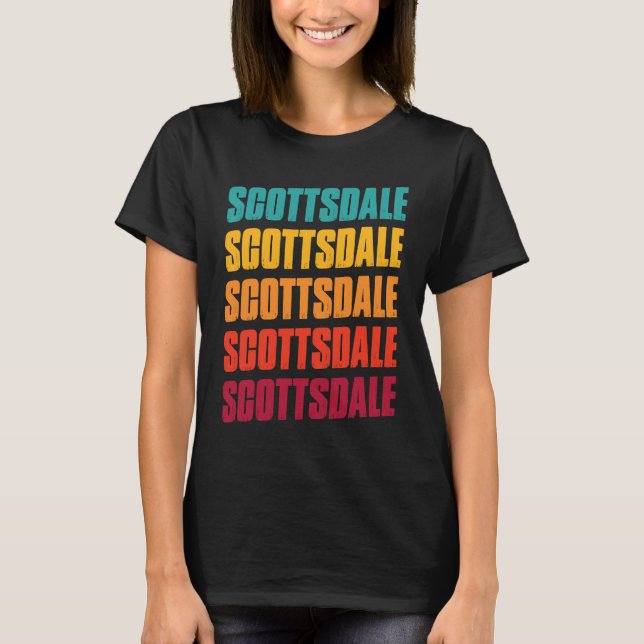 Camiseta Scottsdale Arizona Souvenir  Retro Vintage Scottsd (Anverso)