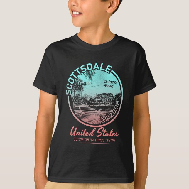 CAMISETA SCOTTSDALE - ARIZONA VINTAGE (Anverso)