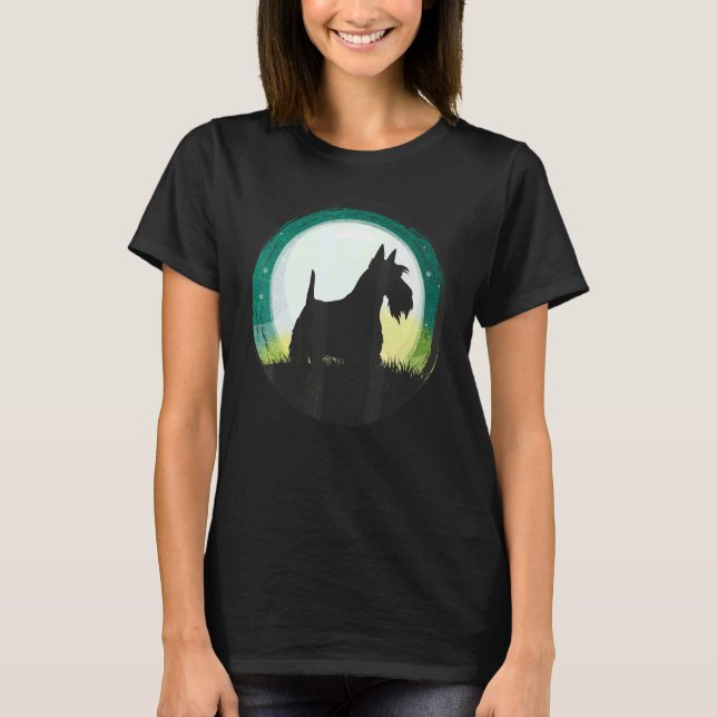 Camiseta Scotty Dog Aberdeen Terrier Retro (Anverso)