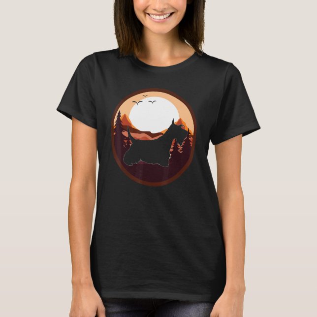 Camiseta Scotty Dog Aberdeen Terrier Retro (Anverso)