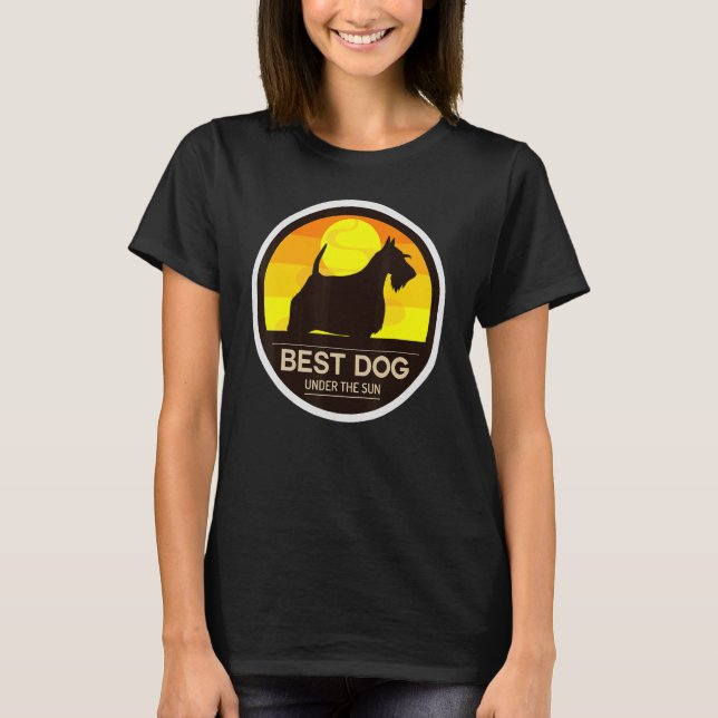 Camiseta Scotty Dog Aberdeen Terrier Retro 3 (Anverso)