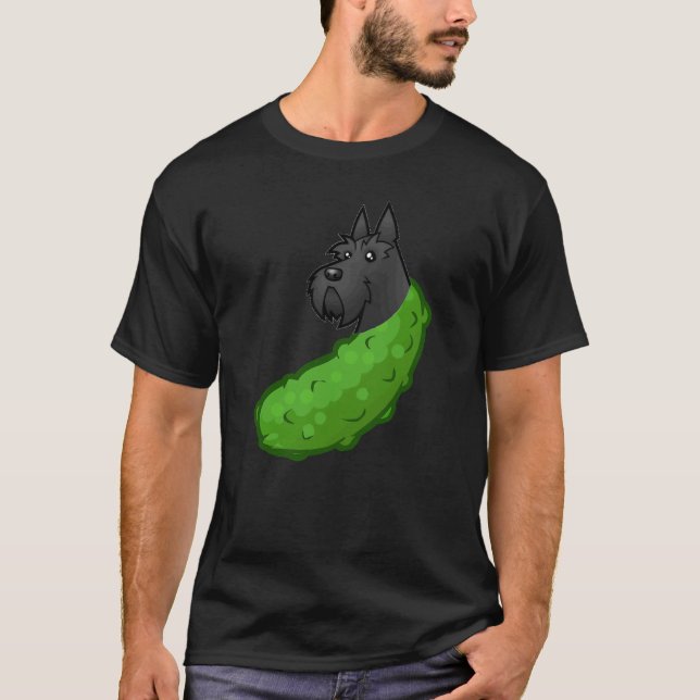 Camiseta Scotty Scottish Terrier Dog Pickle Mashup Morphed (Anverso)