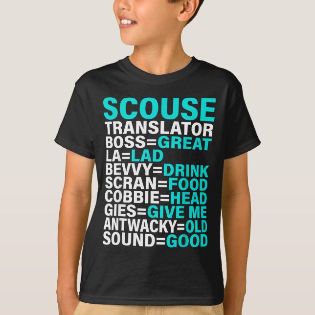 Camiseta Scouse Accent Translator Funny Liverol  (Anverso)