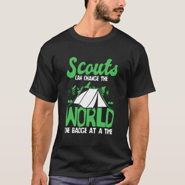 Camiseta Scout Badge Uniform Nature Wilderness Scouting (Anverso)