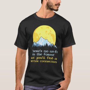 Camiseta Scout Camp Camping Mountain Vintage Full Moon Fore
