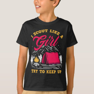 Camiseta Scout Como Un Chica Intenta Mantener A Los Chicas 