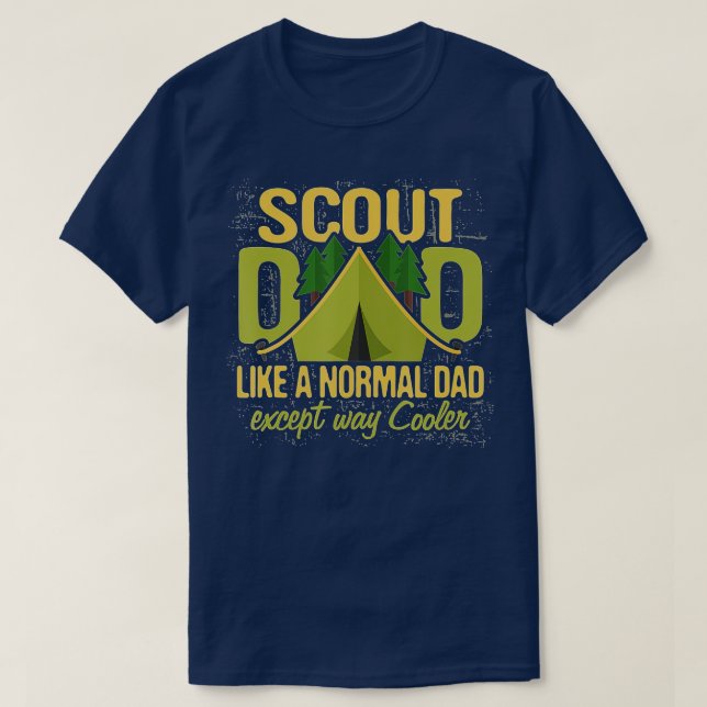 Camiseta Scout Dad  Cub Leader Boy Camping Scouting roop Gi (Diseño del anverso)