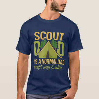 Camiseta Scout Dad Cub Leader Boy Esculpiendo Tropas de Esc