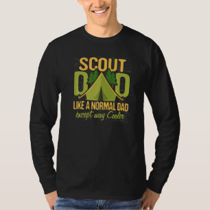 Camiseta Scout Dad Cub Leader Boy Esculpiendo Tropas de Esc