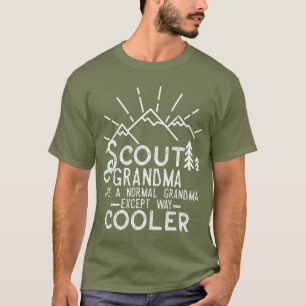 Camiseta Scout Grandma Cub Leader Boy Camping Senderismo
