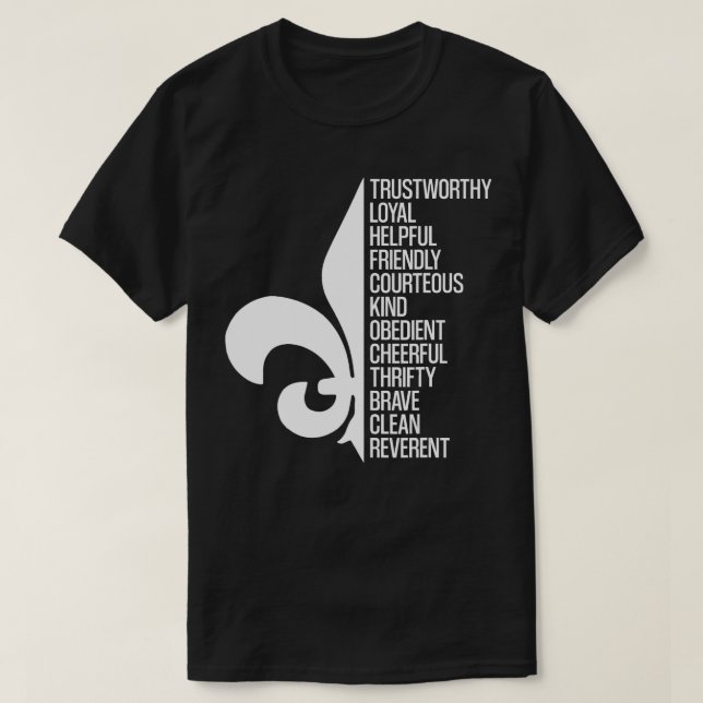 Camiseta Scout Law Scouting Trats Funny Boy Summer Vacatio (Diseño del anverso)