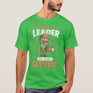 Camiseta Scout Leader por día Sly fox por naturaleza Cub Ma