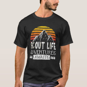 Camiseta Scout Life Adventures espera el Tshi de camping