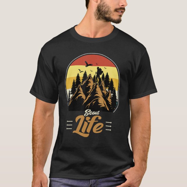 Camiseta Scout Life Scouting Lovers Gifts Hiking Happy Camp (Anverso)