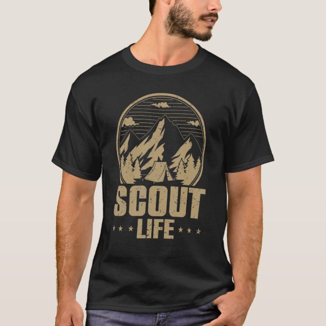Camiseta Scout Life Senderismo al aire libre (Anverso)