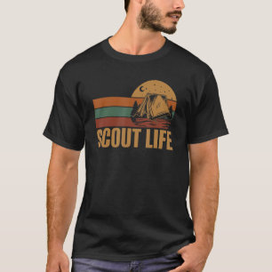 Camiseta Scout Life Tent Moon Woods Camping & Senderismo