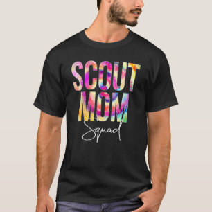 Camiseta Scout Mom Squad Tie De Vez En La Escuela