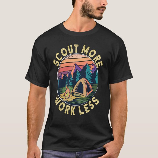 Camiseta Scout more Work menos Scouts y Scout Leader (Anverso)