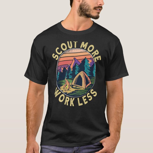Camiseta Scout more Work menos Scouts y Scout Leader (Anverso)