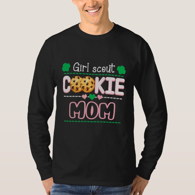 Camiseta Scout Para Chicas Cookie Mom Funny Scouts Family M (Anverso)