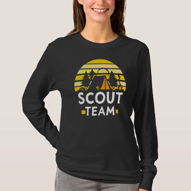 Camiseta Scout Team Scouts Senderismo Scouting Premium (Anverso)