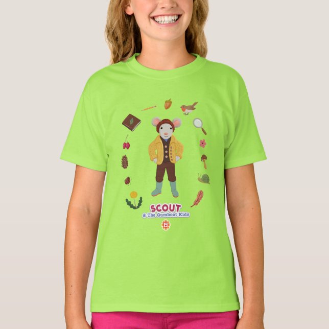 Camiseta Scout y los niños de Gumboot (Anverso)