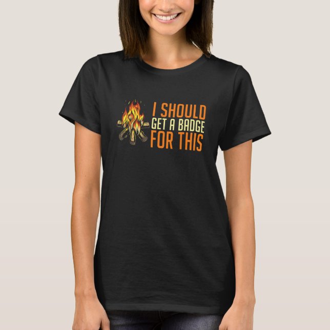 Camiseta Scouting Fire Uniform  Nature Wilderness Scout (Anverso)