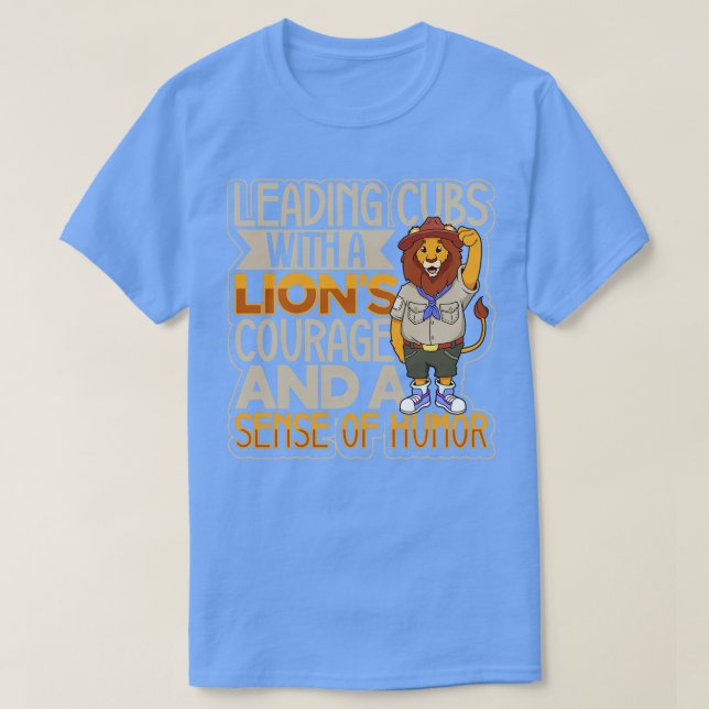 Camiseta Scoutmaster de los cachorros líderes de los leones (Diseño del anverso)