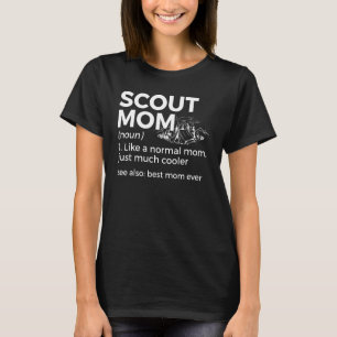 Camiseta Scouts Scout Mom Definición Mejor Mamá De La Histo