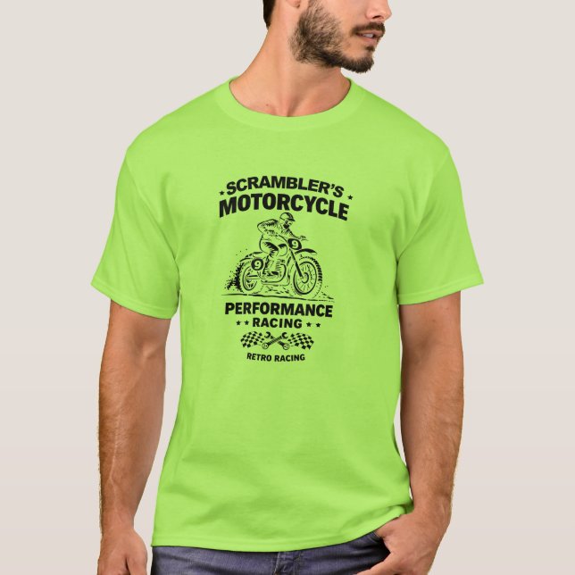 Camiseta Scramblers Motorcycle Performance Racing T-Shirt (Anverso)