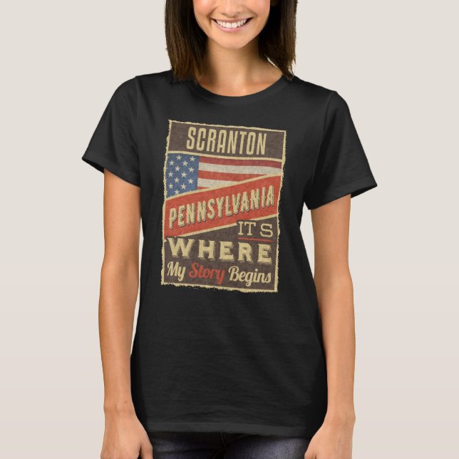 Camiseta Scranton Pennsylvania (Anverso)