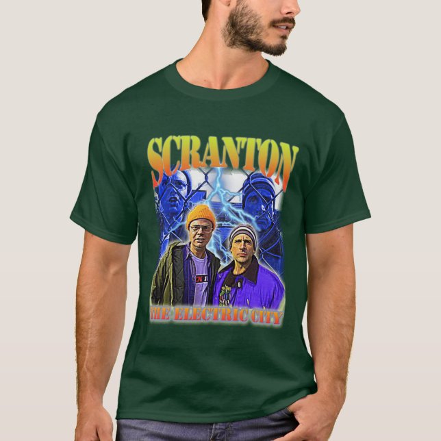 Camiseta Scrantonhe Ciudad Eléctrica retro (Anverso)